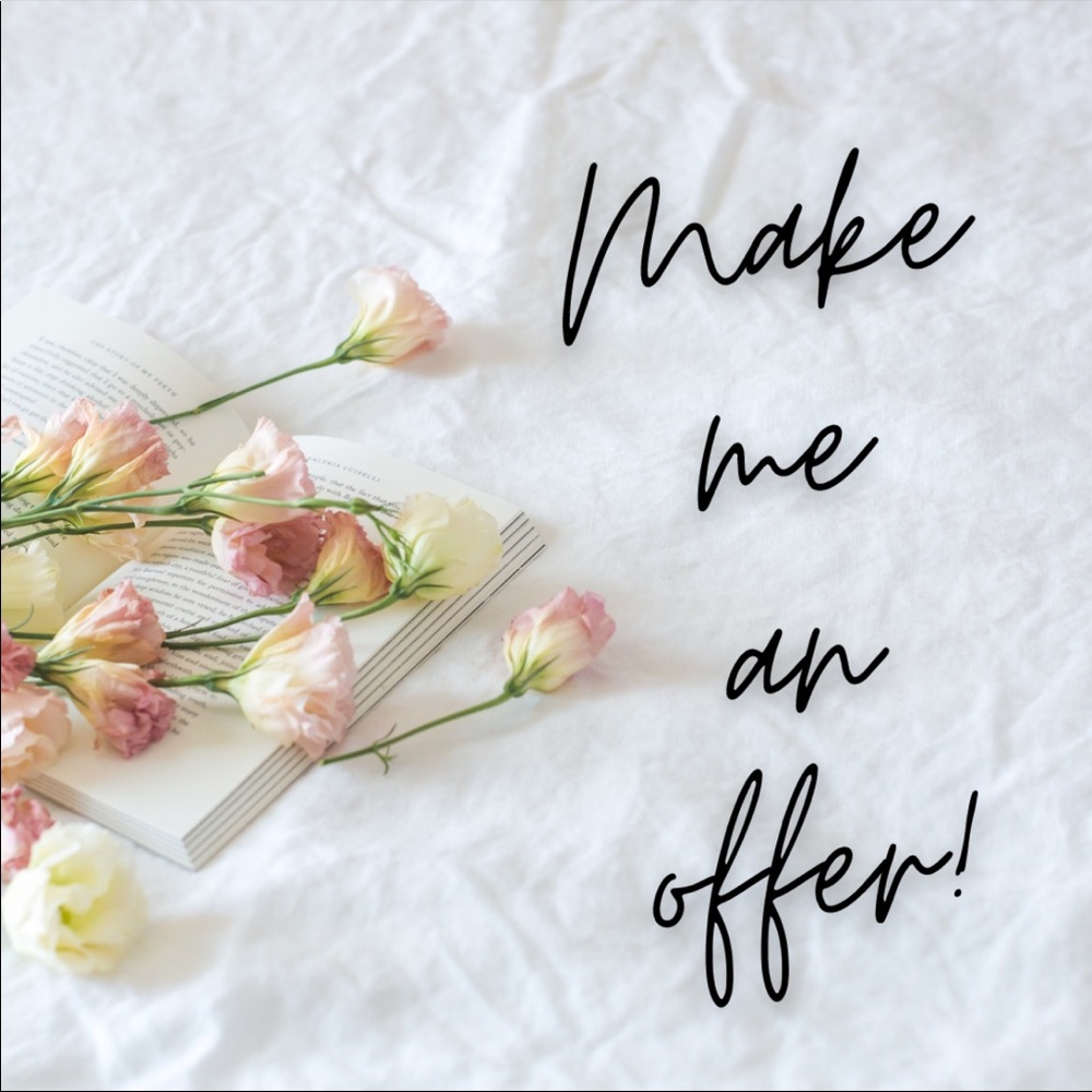 Love an item but not the price? Make me an offer!